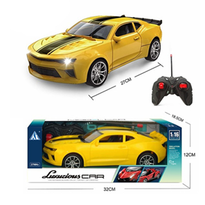 ماشین کنترلی شورولت کامارو زرد 1:16 Chevrolet Camaro_اسباب بازی